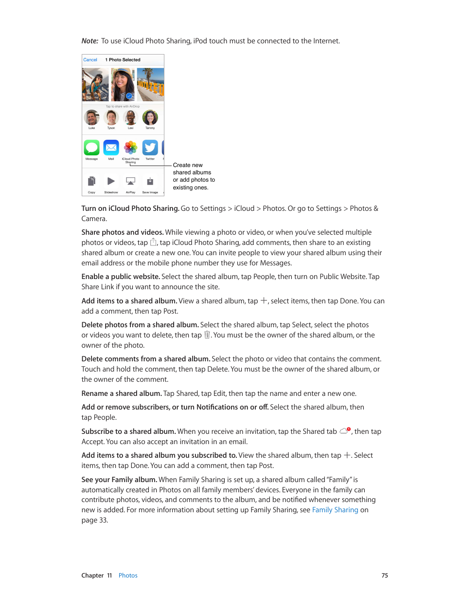 Apple iPod touch iOS 8.1 User Manual | Page 75 / 160