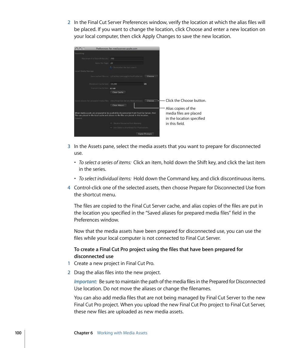 Apple Final Cut Server 1.5 User Manual | Page 100 / 148