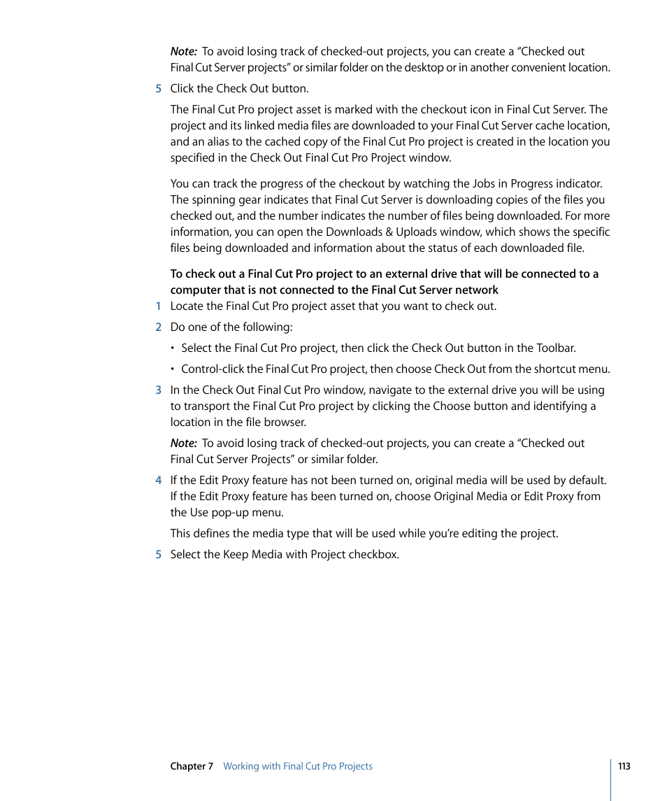 Apple Final Cut Server 1.5 User Manual | Page 113 / 148