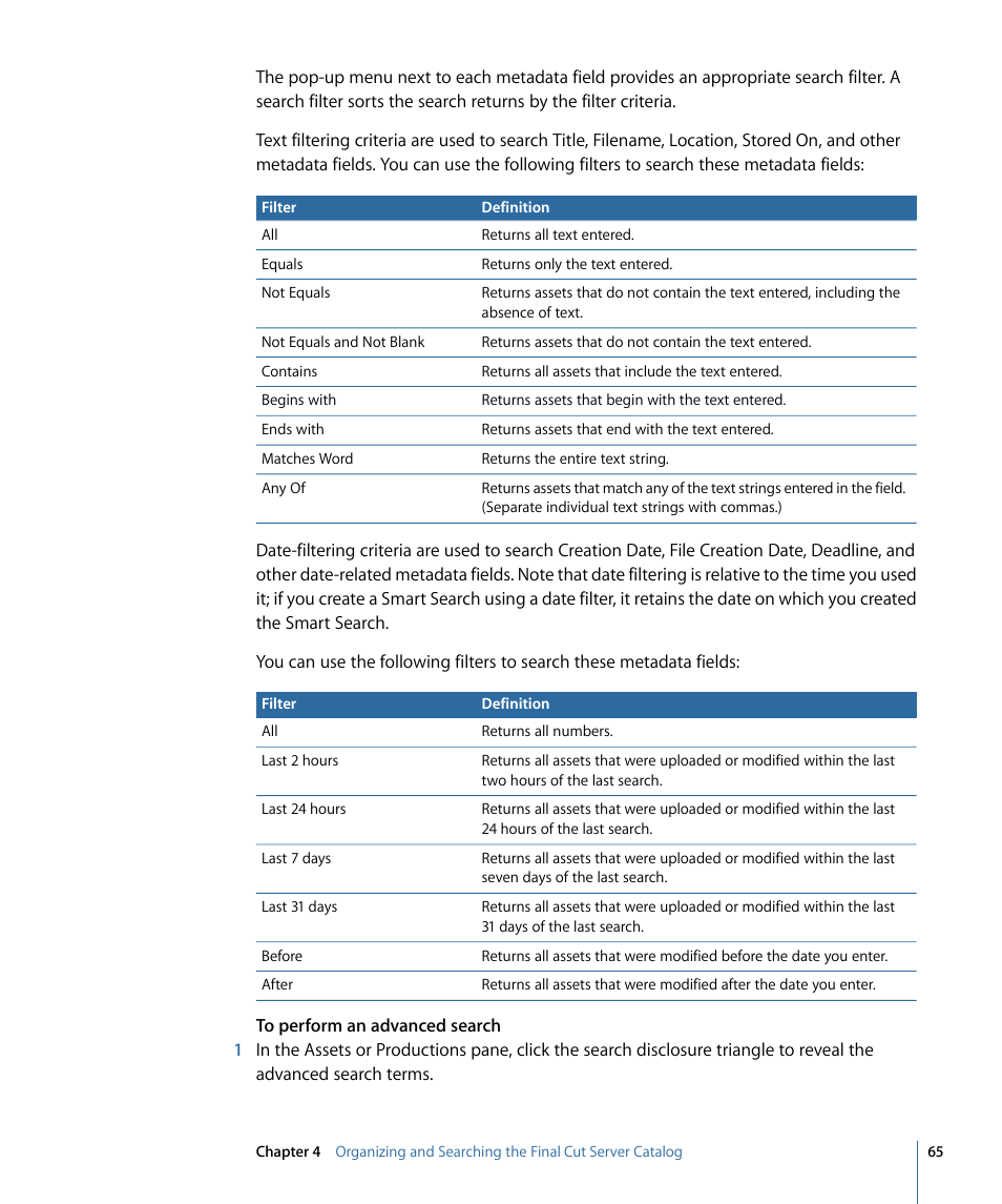 Apple Final Cut Server 1.5 User Manual | Page 65 / 148