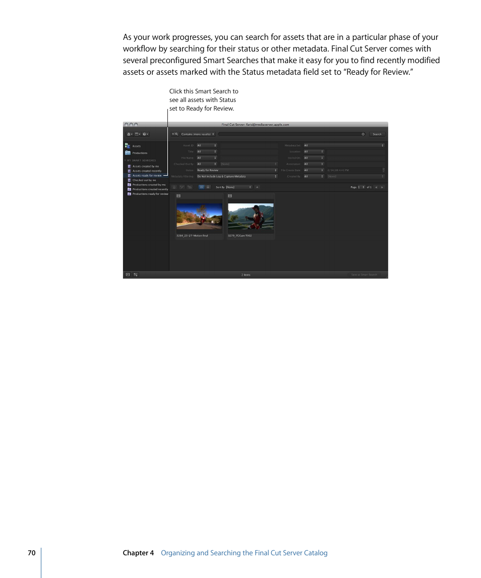 Apple Final Cut Server 1.5 User Manual | Page 70 / 148