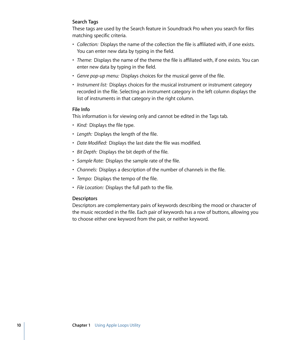 Apple Loops Utility 3 User Manual | Page 10 / 22