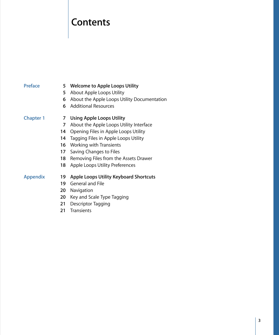Apple Loops Utility 3 User Manual | Page 3 / 22