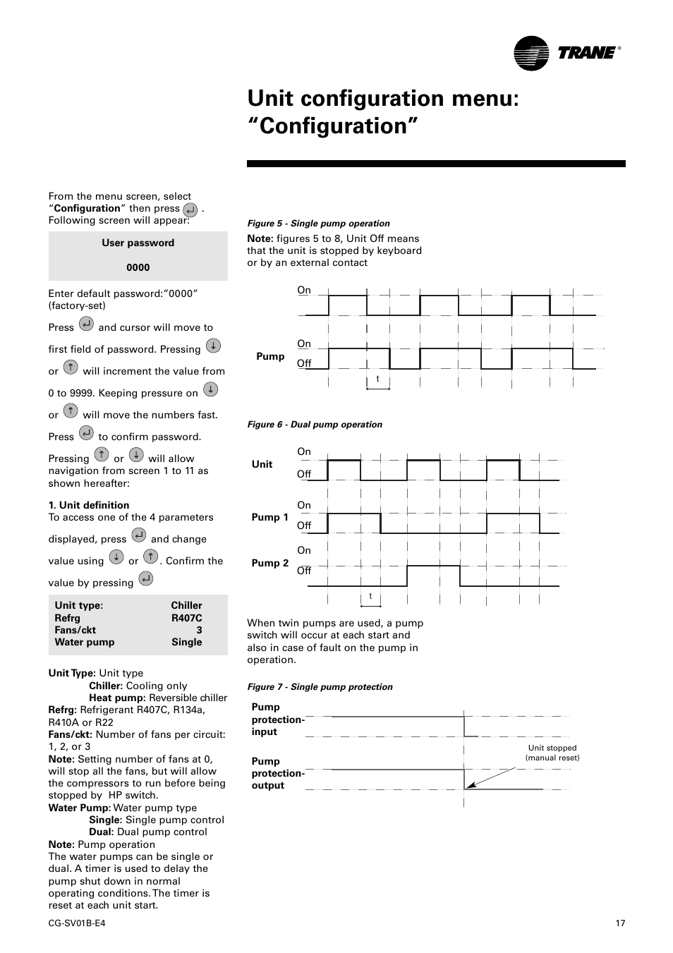 Unit configuration menu: “configuration | American Standard TRACER CH532 User Manual | Page 17 / 32