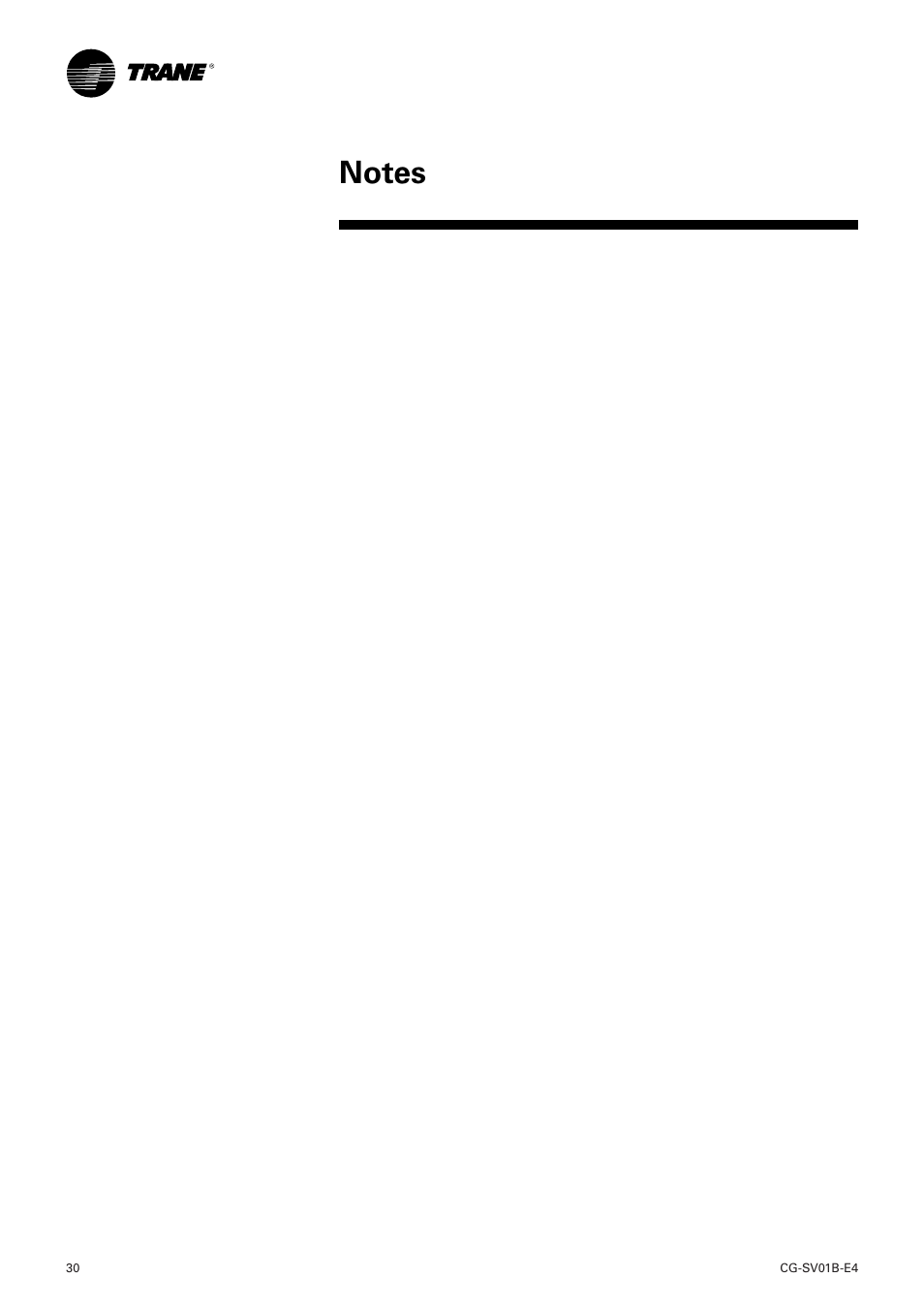 American Standard TRACER CH532 User Manual | Page 30 / 32