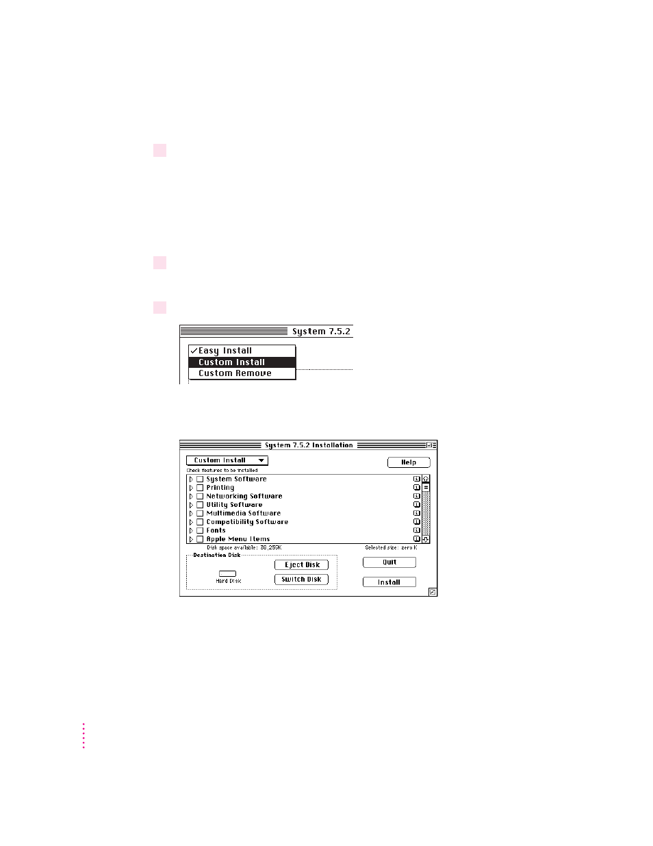 Installing or reinstalling cd-rom software | Apple Power Macintosh 7200 User Manual | Page 114 / 174