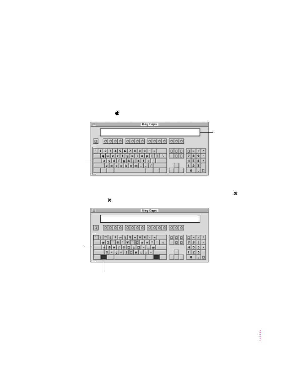 Typing special characters and symbols | Apple Power Macintosh 7200 User Manual | Page 147 / 174