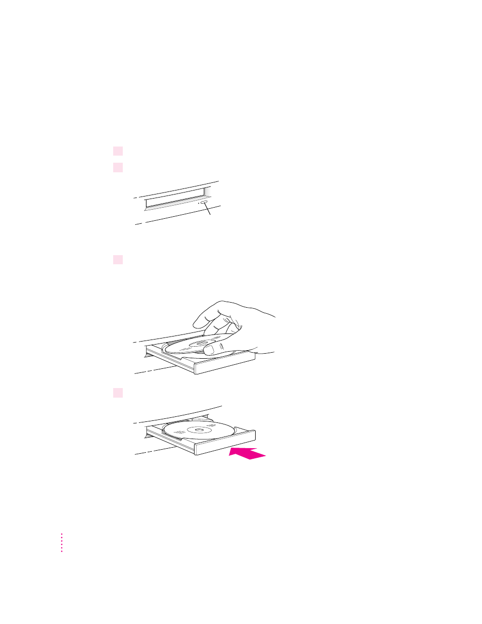 Inserting a cd-rom disc | Apple Power Macintosh 7200 User Manual | Page 62 / 174