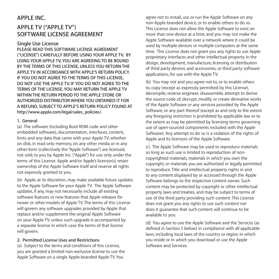 Apple TV (3rd generation) User Manual | Page 7 / 16