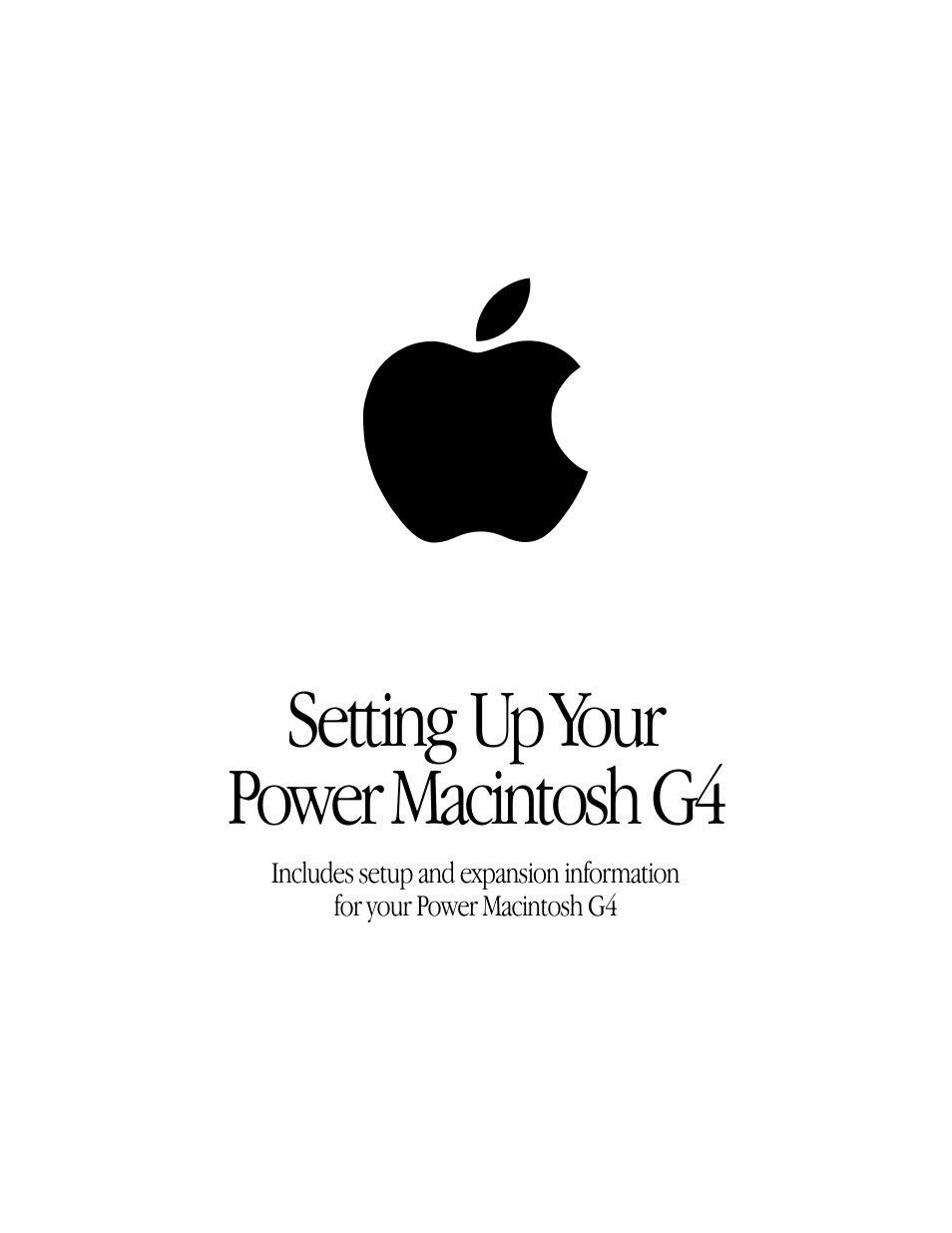 Apple Setting Up Your Power Macintosh G4 (PCI & AGP) User Manual | 62 pages