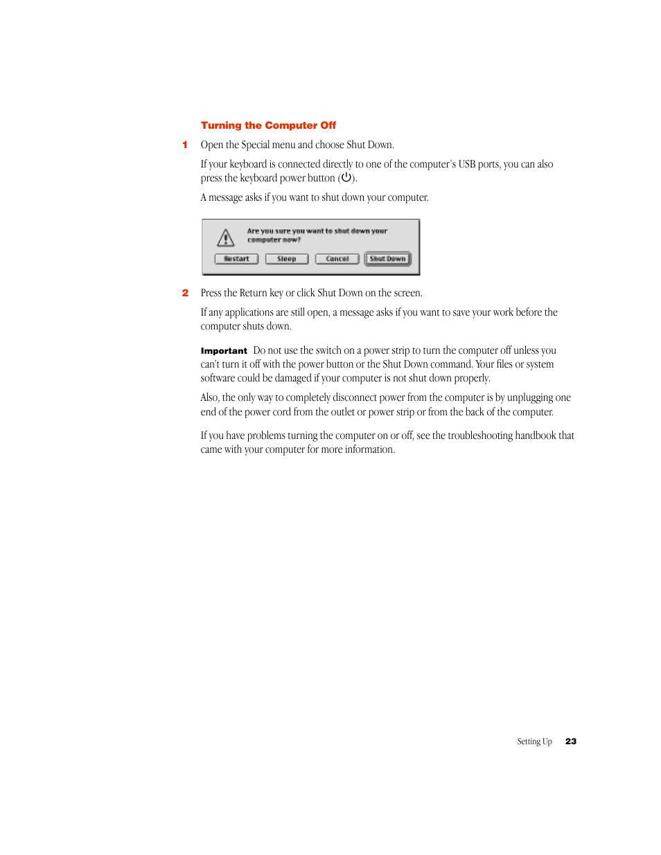 Apple Setting Up Your Power Macintosh G4 (PCI & AGP) User Manual | Page 23 / 62