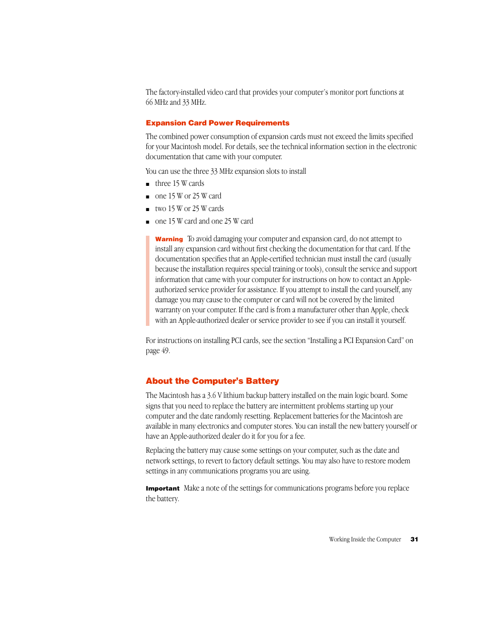 Apple Setting Up Your Power Macintosh G4 (PCI & AGP) User Manual | Page 31 / 62