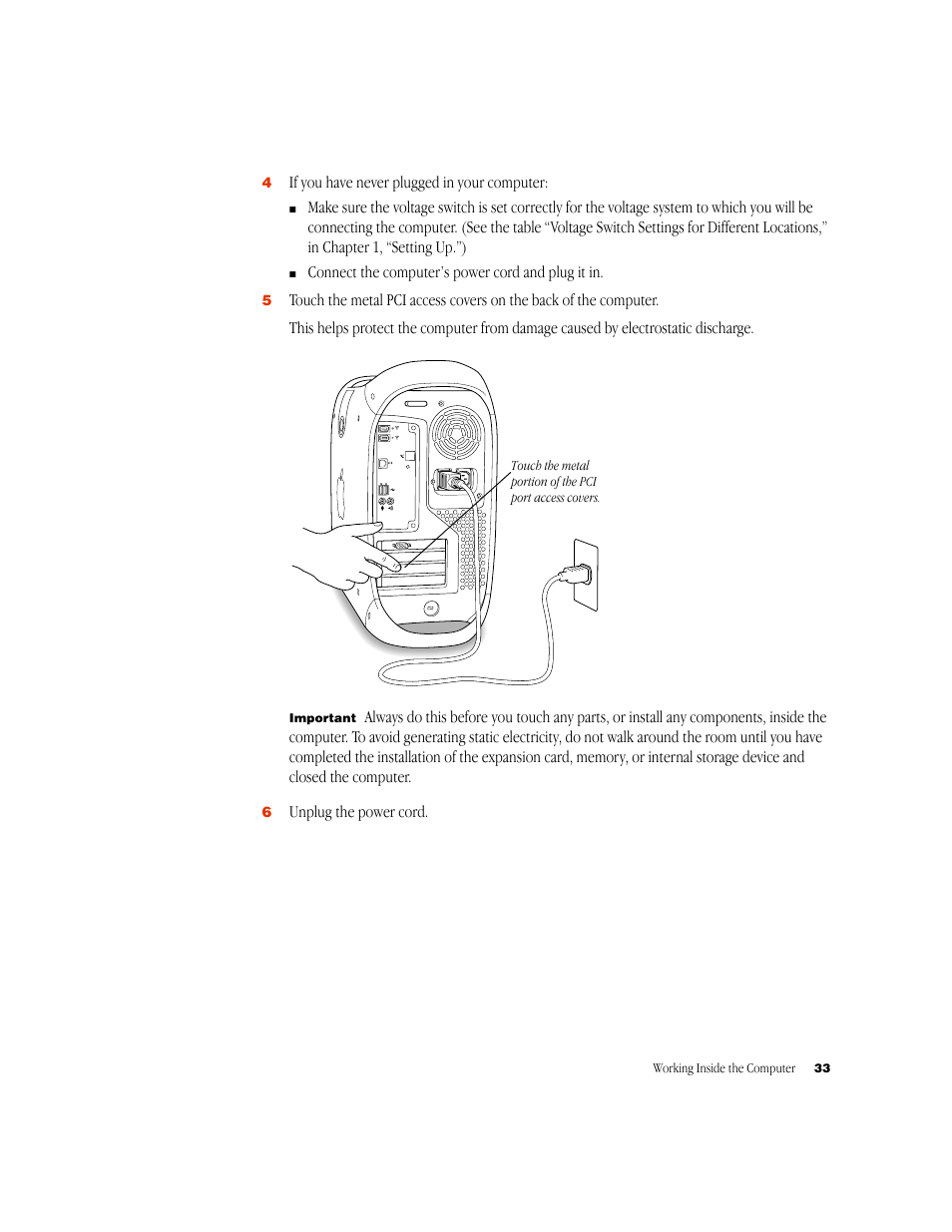 Apple Setting Up Your Power Macintosh G4 (PCI & AGP) User Manual | Page 33 / 62