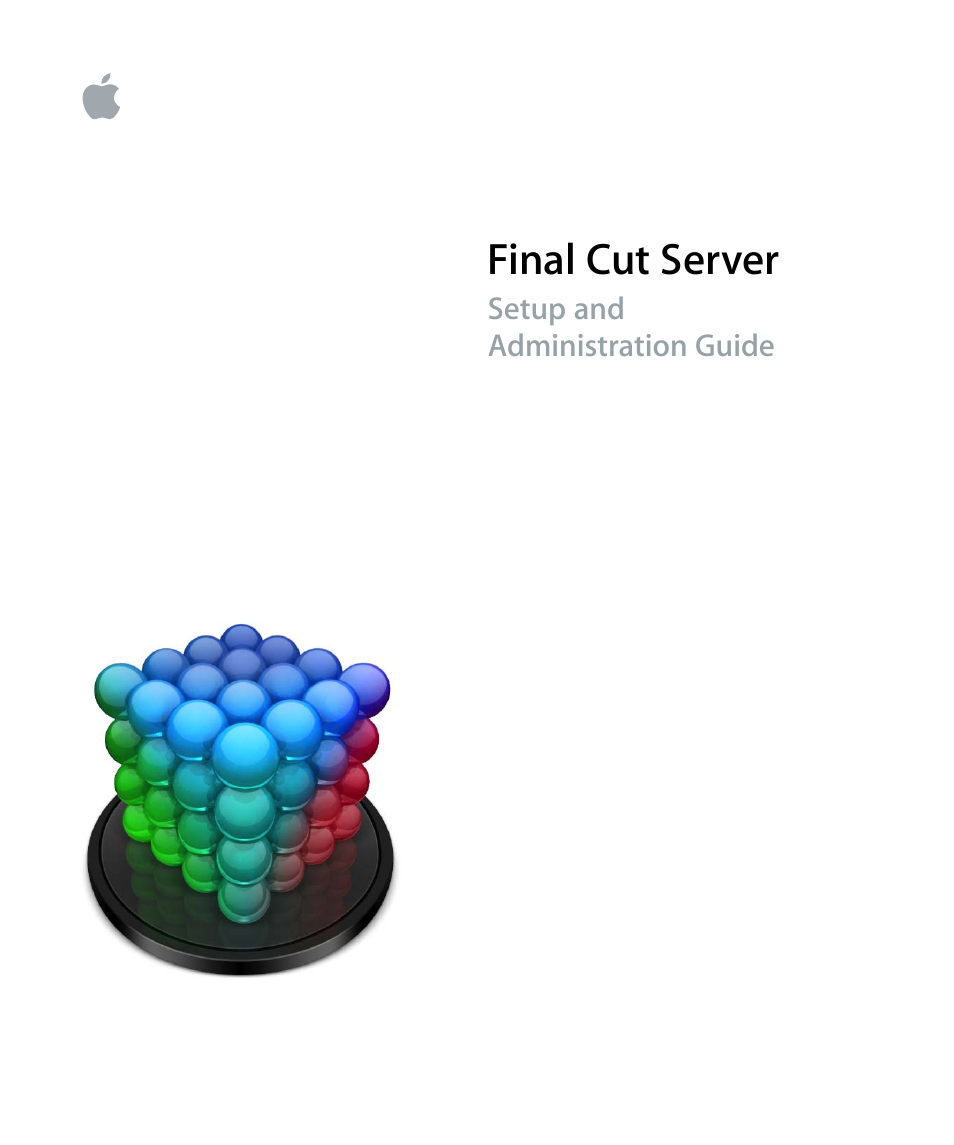 Apple Final Cut Server User Manual | 238 pages
