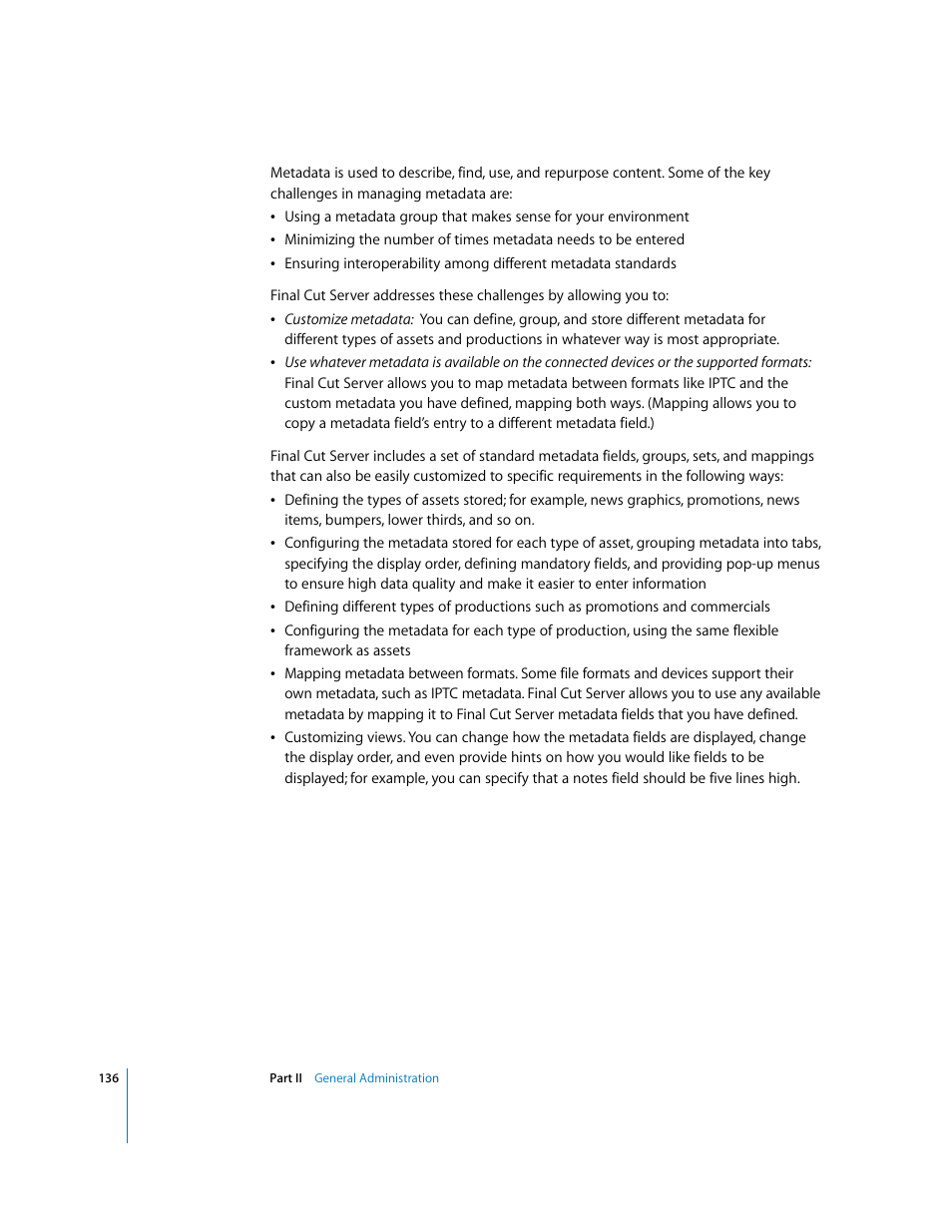 Apple Final Cut Server User Manual | Page 136 / 238