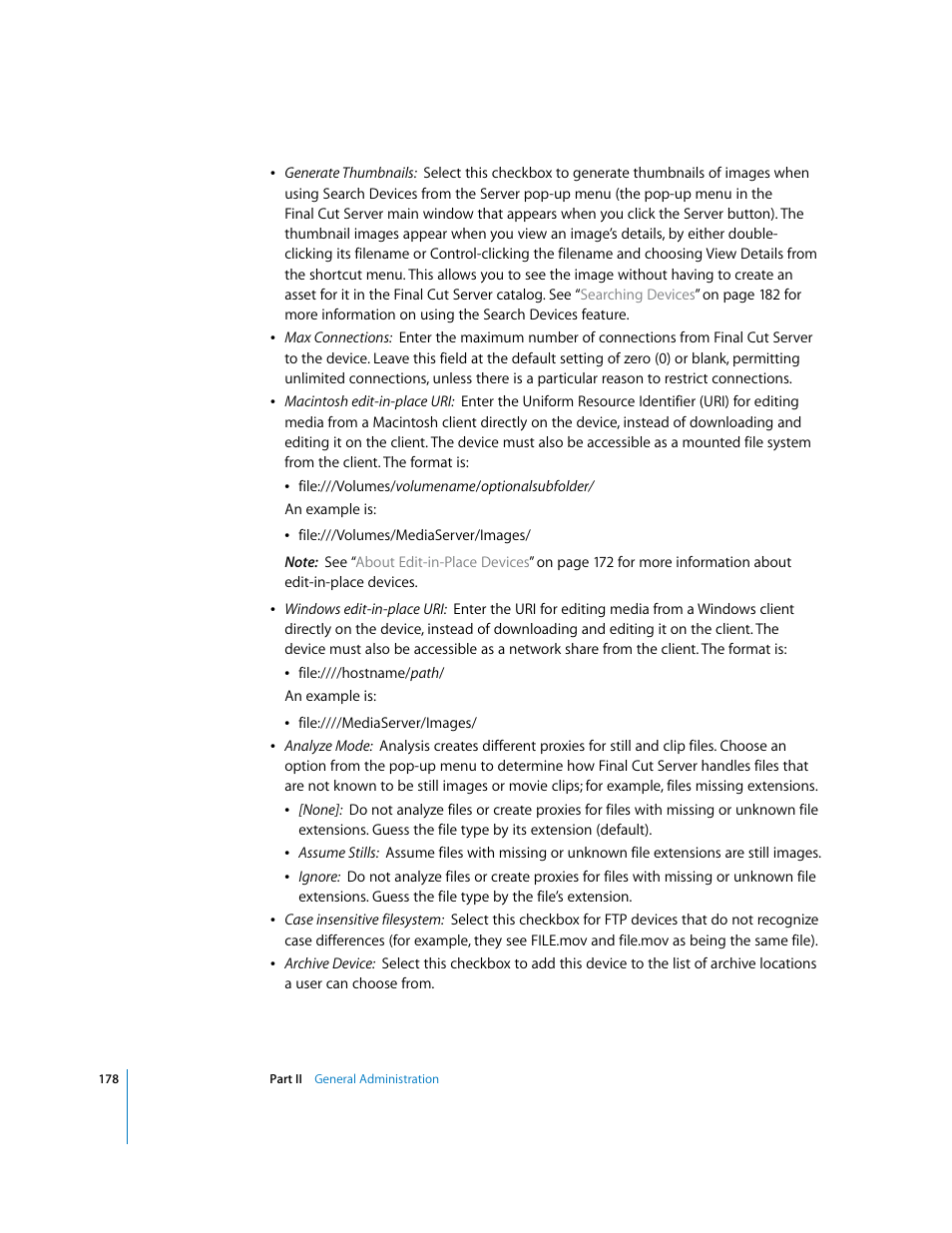 Apple Final Cut Server User Manual | Page 178 / 238