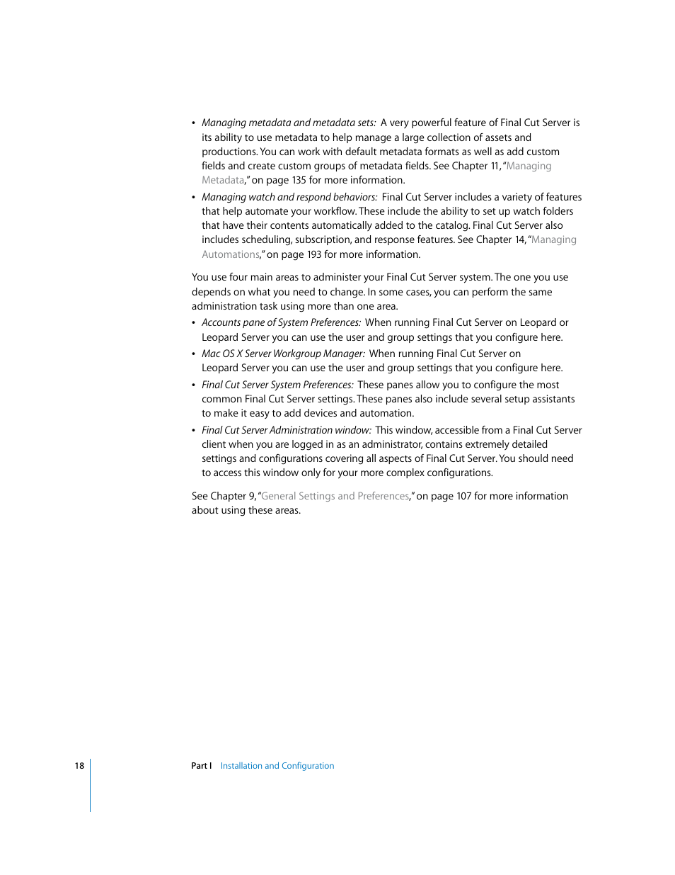 Apple Final Cut Server User Manual | Page 18 / 238