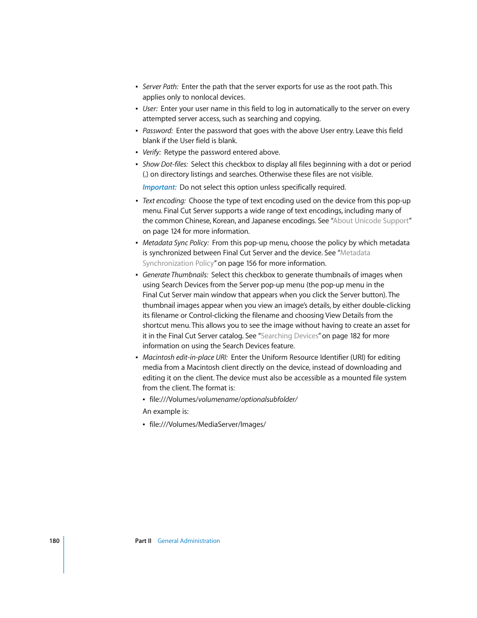 Apple Final Cut Server User Manual | Page 180 / 238