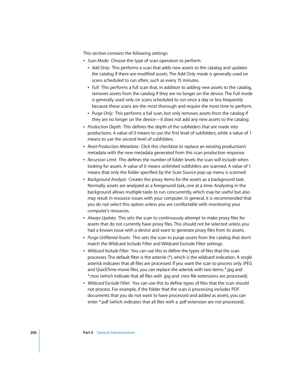Apple Final Cut Server User Manual | Page 206 / 238