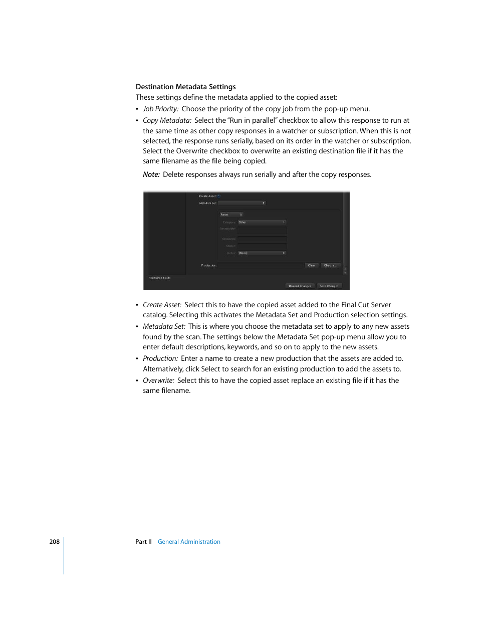Apple Final Cut Server User Manual | Page 208 / 238