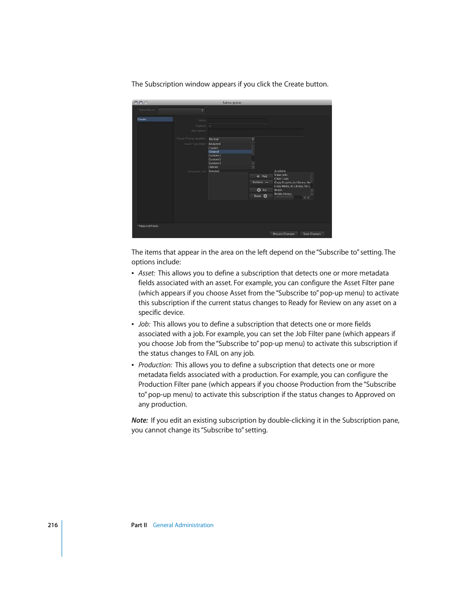 Apple Final Cut Server User Manual | Page 216 / 238