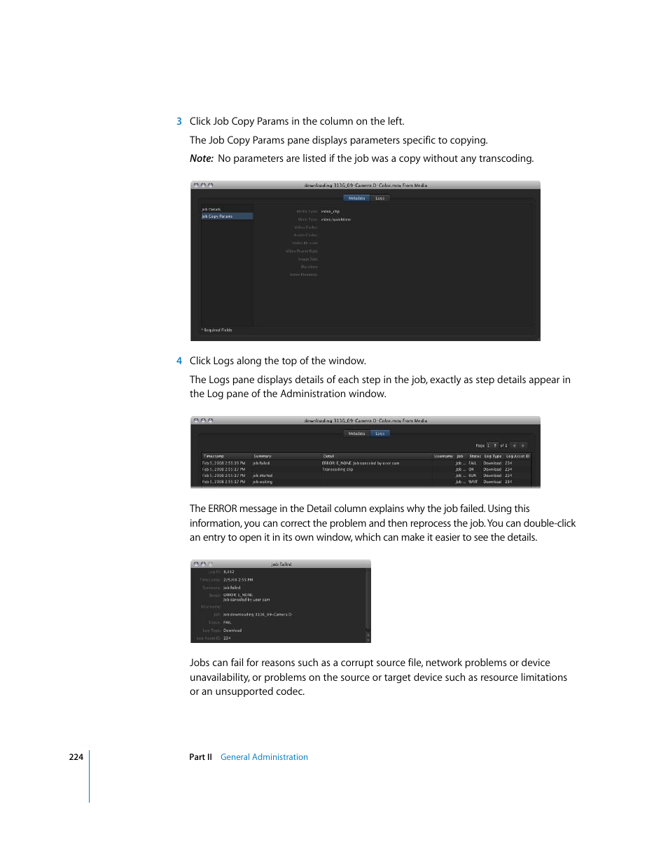 Apple Final Cut Server User Manual | Page 224 / 238
