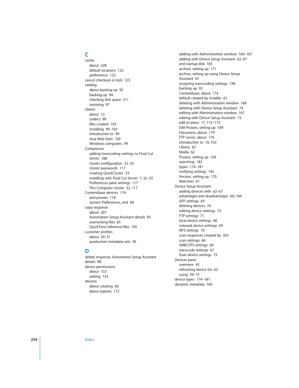 Apple Final Cut Server User Manual | Page 234 / 238