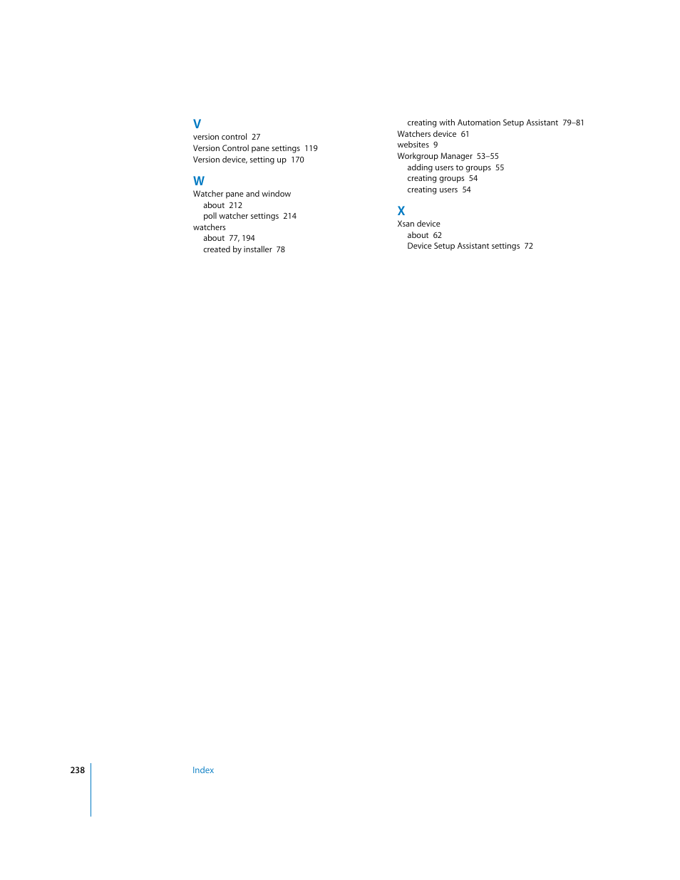 Apple Final Cut Server User Manual | Page 238 / 238