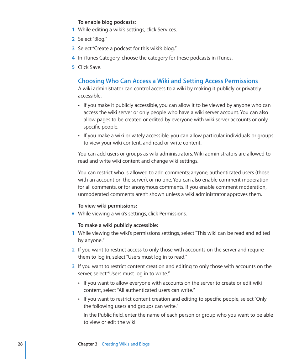 Apple Mac OS X Server v10.6 User Manual | Page 28 / 97