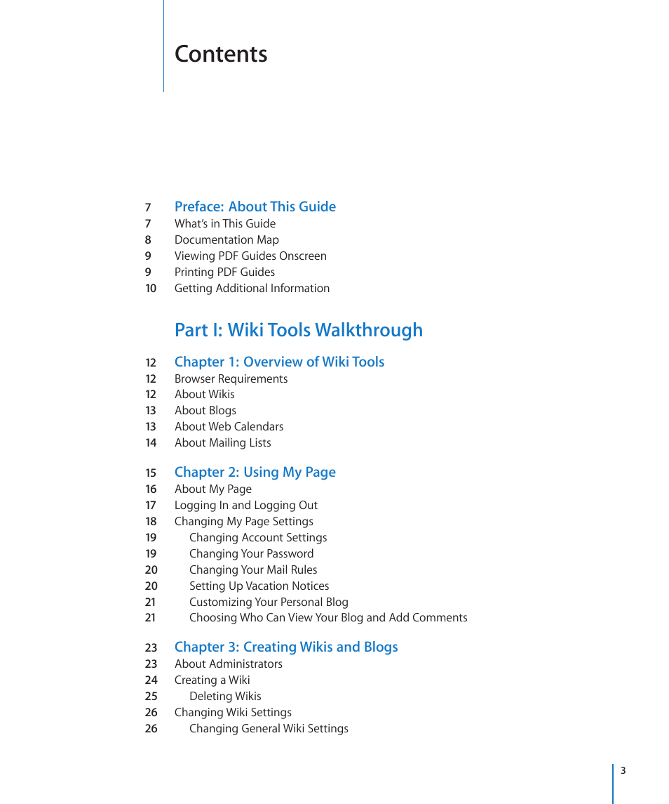 Apple Mac OS X Server v10.6 User Manual | Page 3 / 97