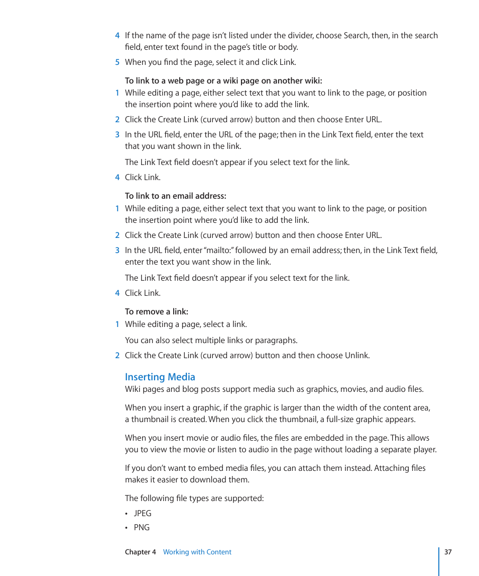 Inserting media | Apple Mac OS X Server v10.6 User Manual | Page 37 / 97