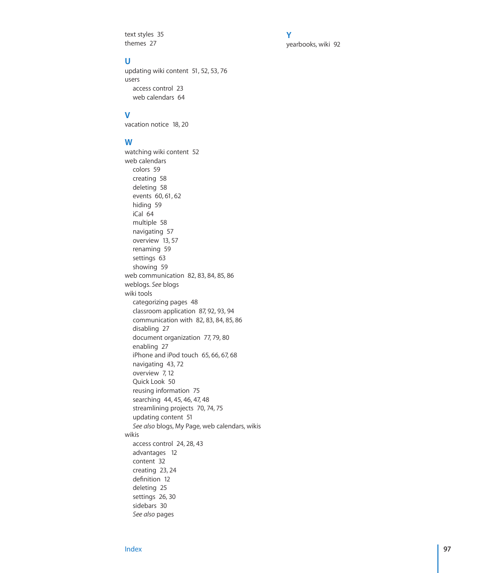 Apple Mac OS X Server v10.6 User Manual | Page 97 / 97
