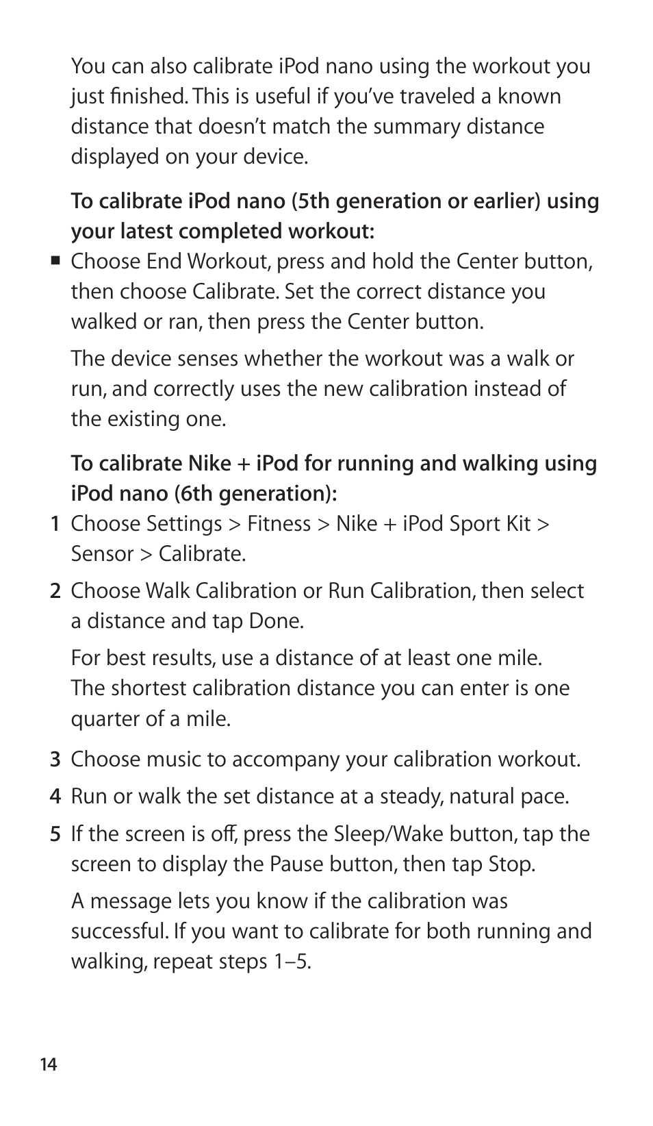 Apple Nike + iPod Sensor User Manual | Page 14 / 40