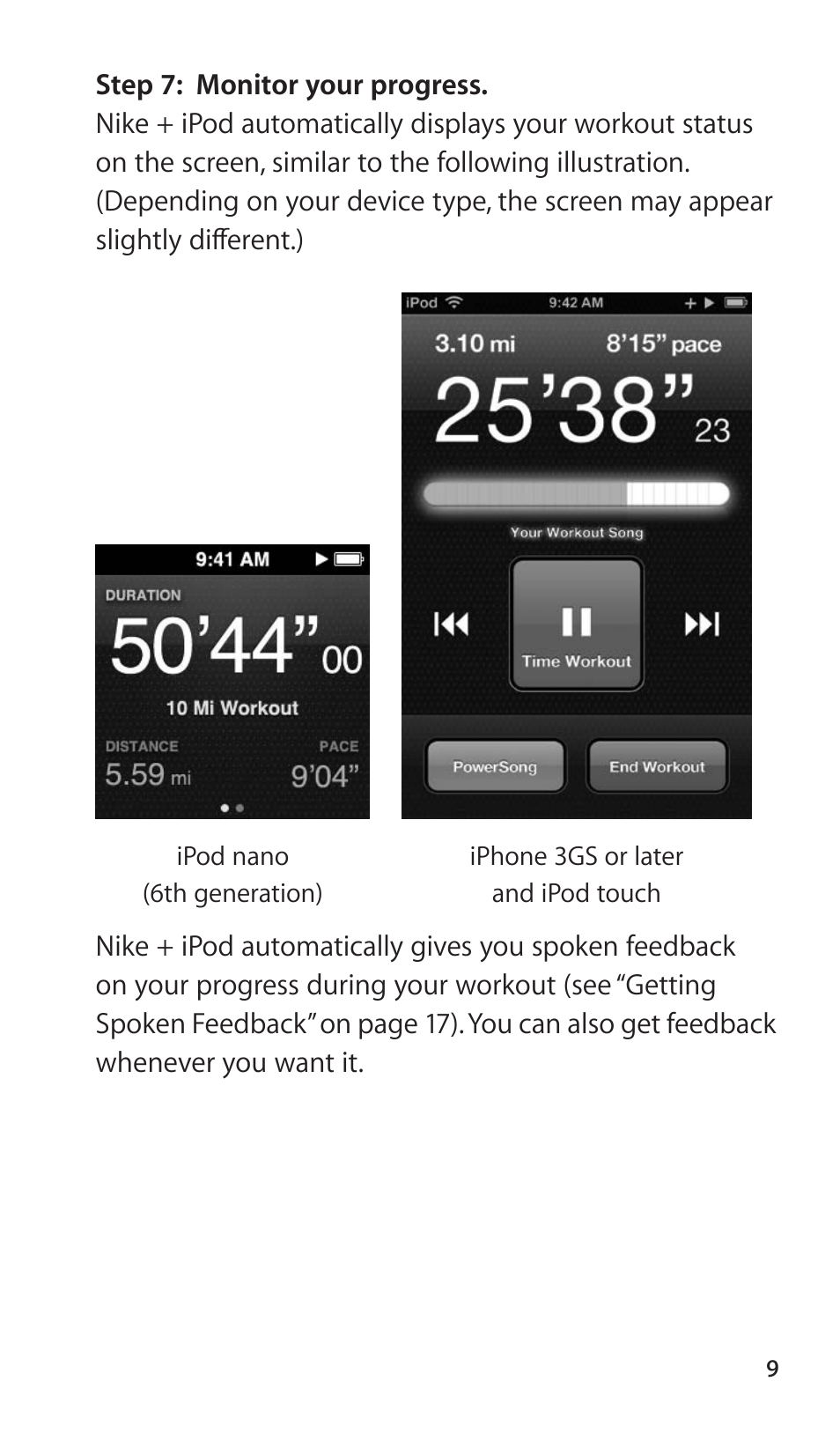 Apple Nike + iPod Sensor User Manual | Page 9 / 40