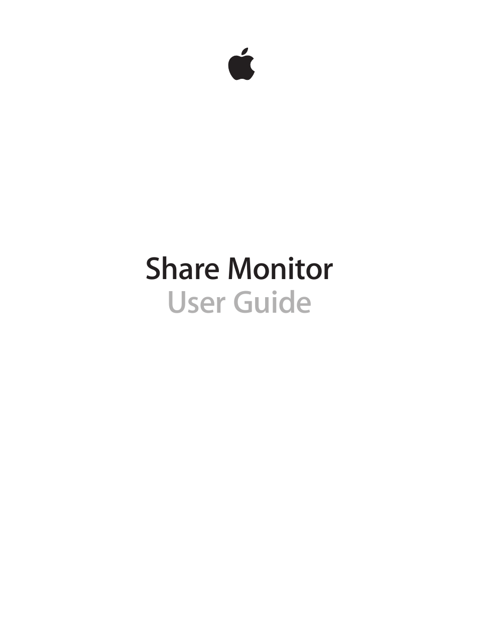 Apple Share Monitor 4 User Manual | 7 pages