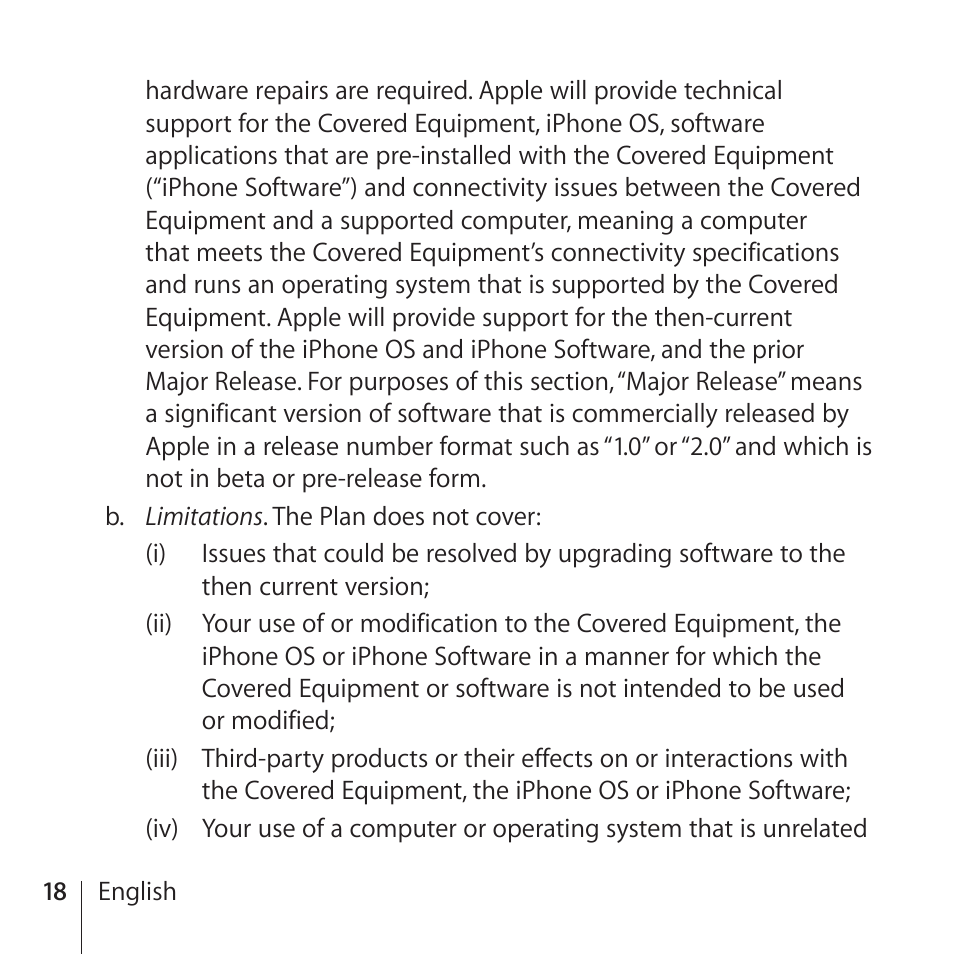 Apple AppleCare Protection Plan for iPhone User Manual | Page 18 / 80