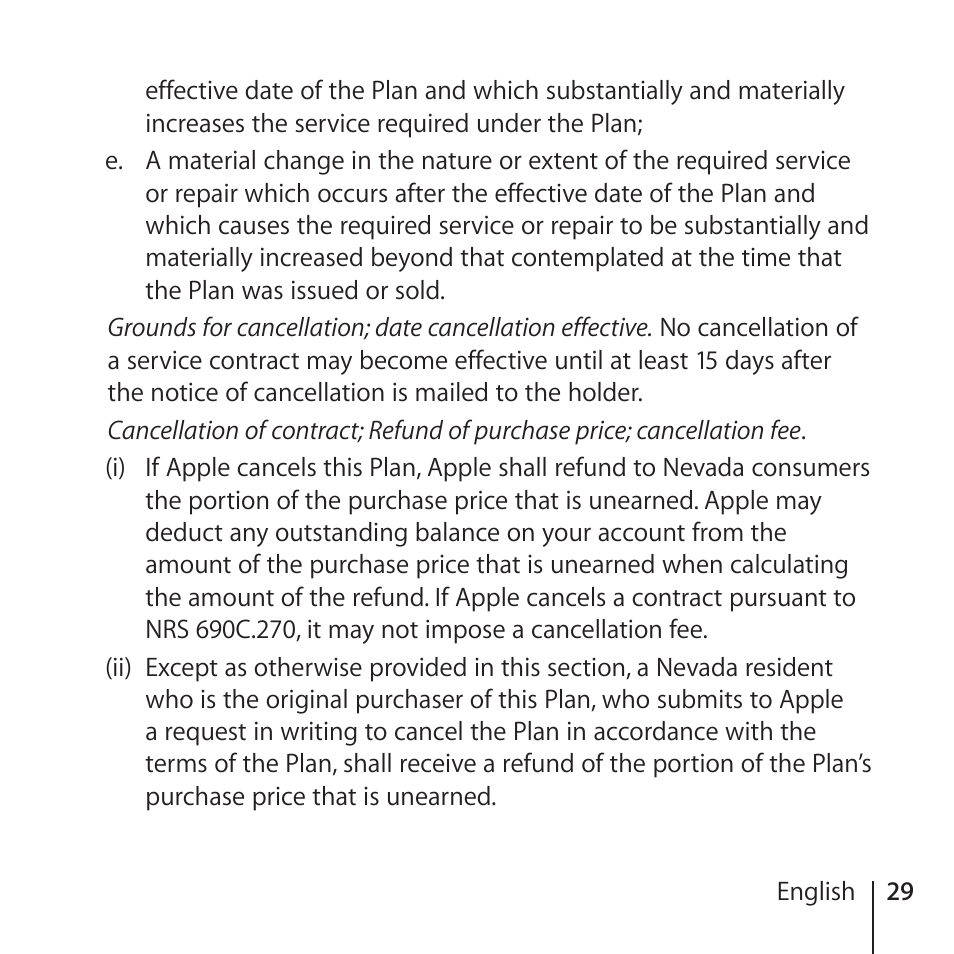 Apple AppleCare Protection Plan for iPhone User Manual | Page 29 / 80