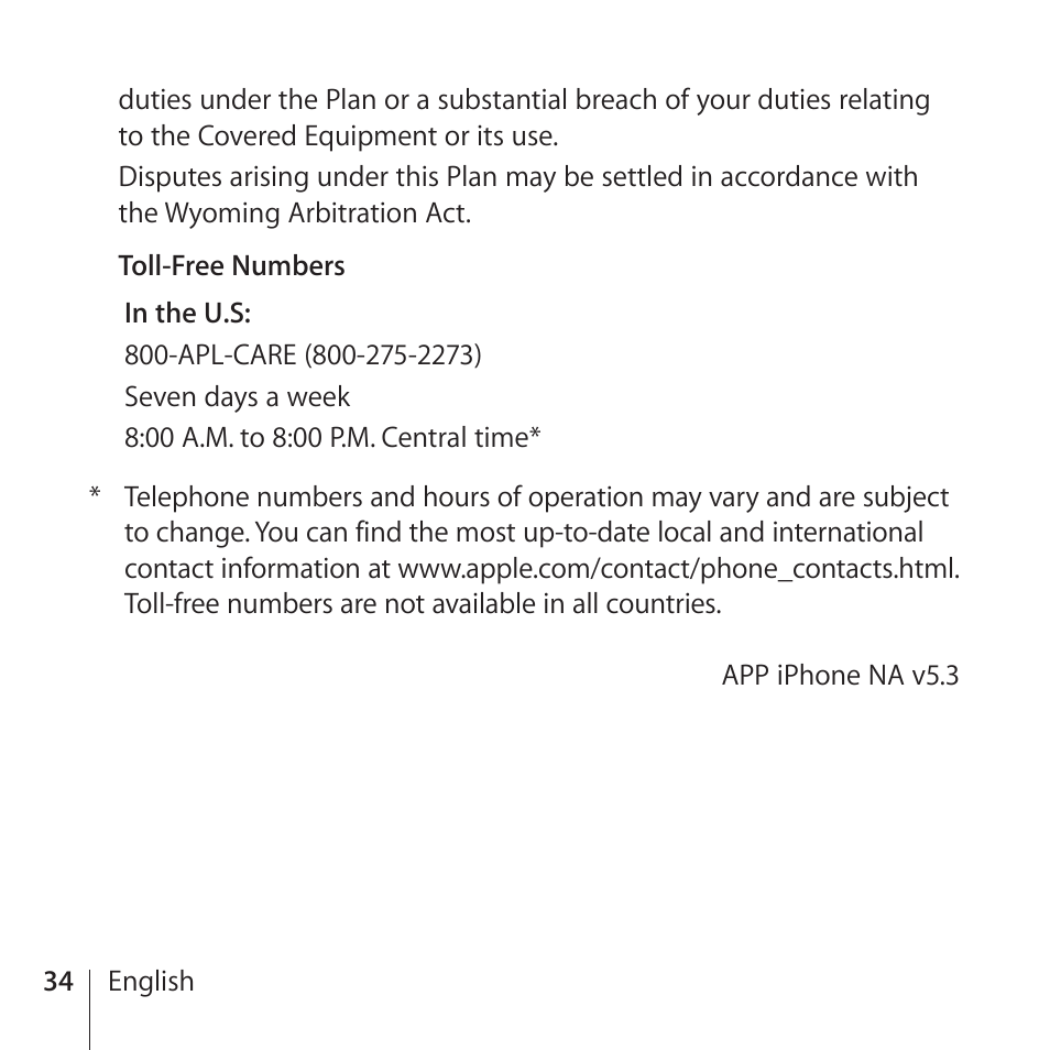 Apple AppleCare Protection Plan for iPhone User Manual | Page 34 / 80