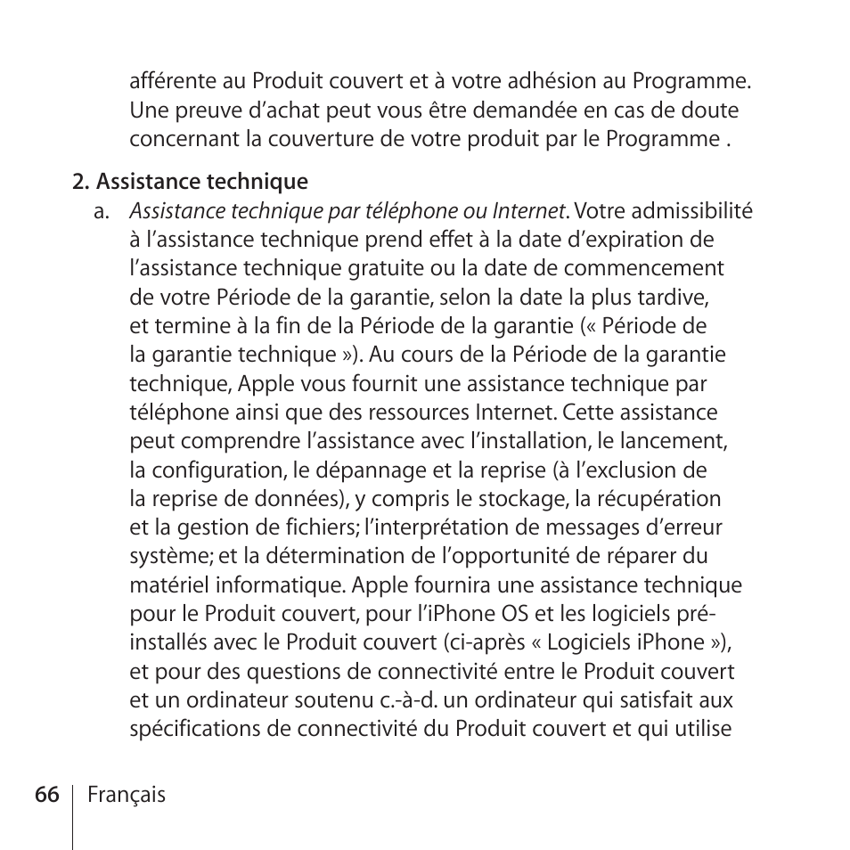 Apple AppleCare Protection Plan for iPhone User Manual | Page 66 / 80