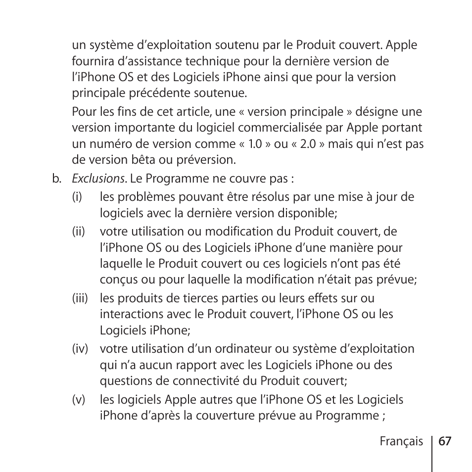 Apple AppleCare Protection Plan for iPhone User Manual | Page 67 / 80