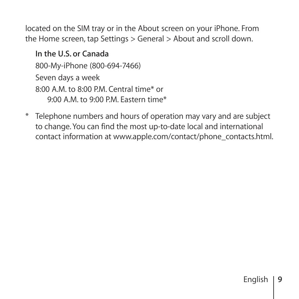 Apple AppleCare Protection Plan for iPhone User Manual | Page 9 / 80