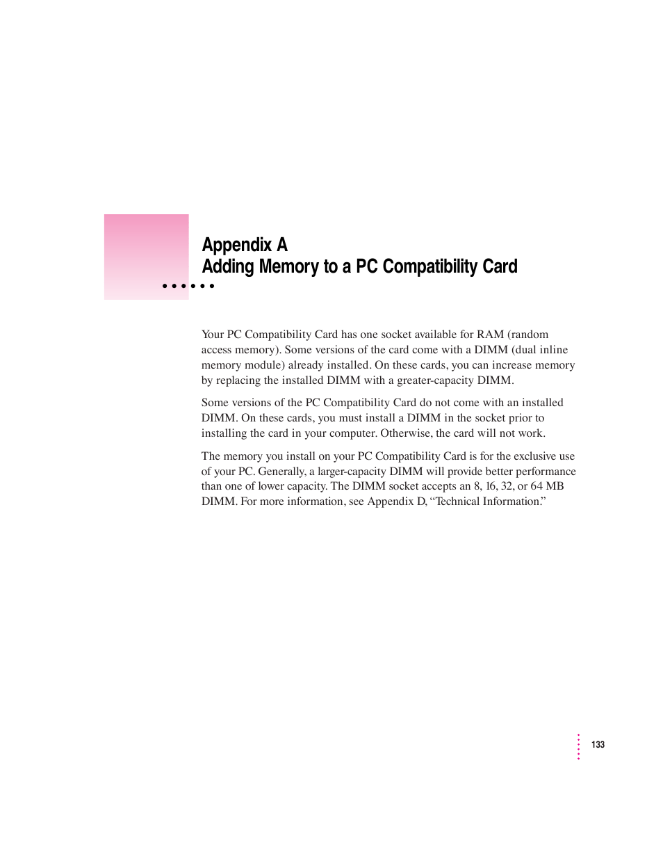 Apple PC Compatibility Card 7-inch card User Manual | Page 142 / 213