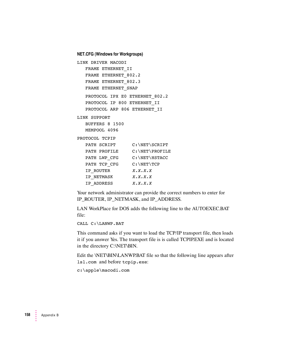 Apple PC Compatibility Card 7-inch card User Manual | Page 166 / 213