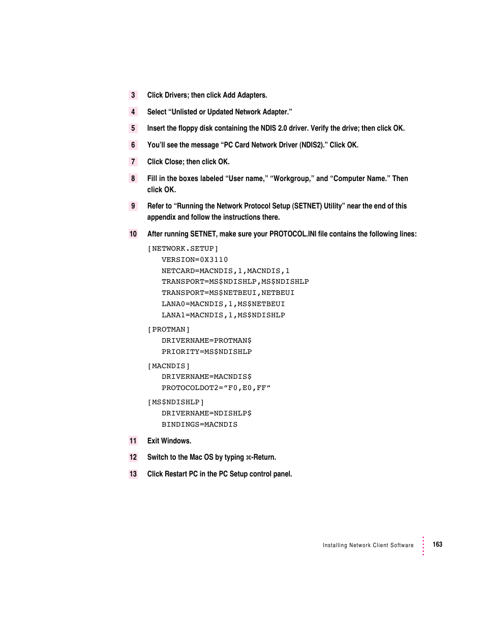 Apple PC Compatibility Card 7-inch card User Manual | Page 171 / 213