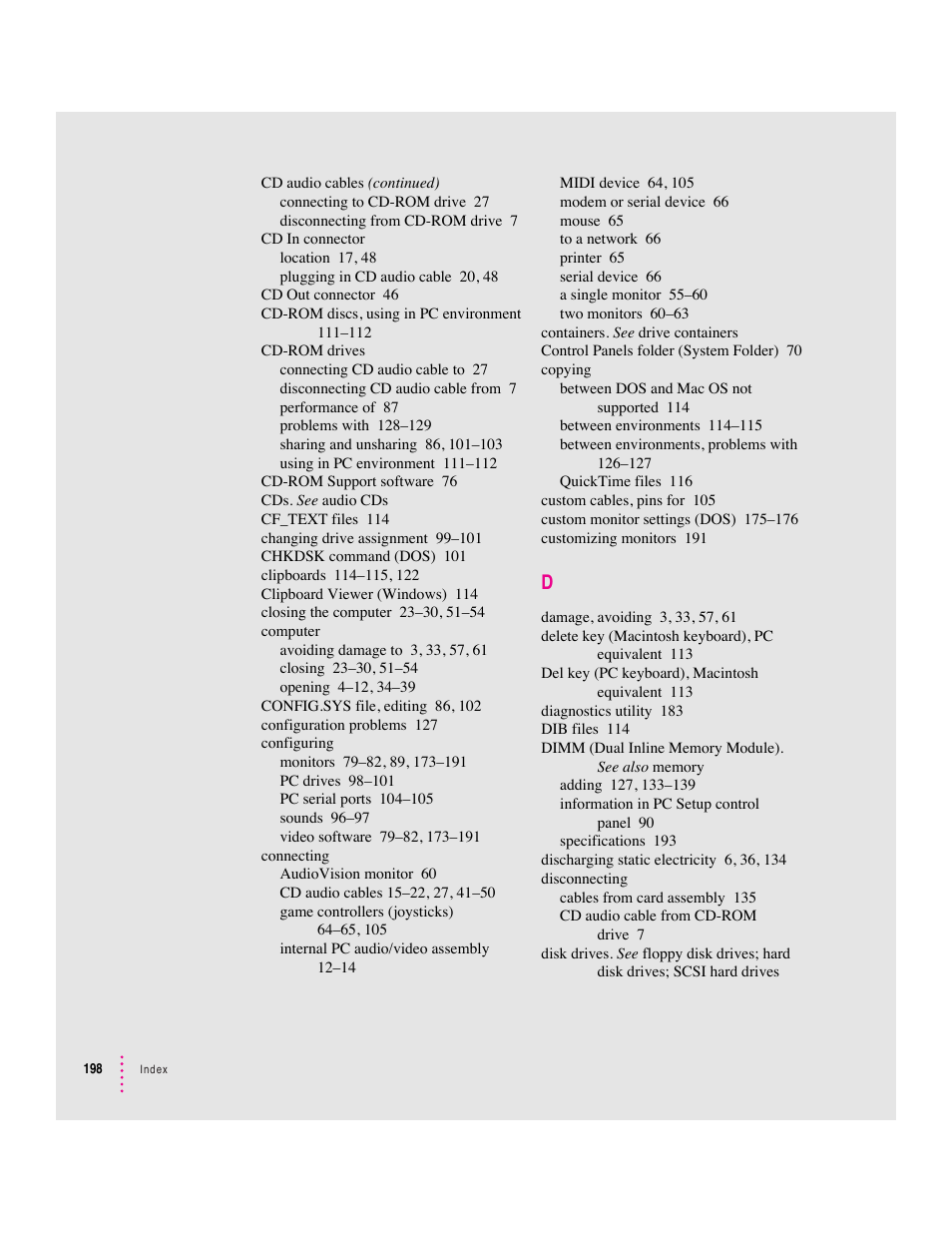 Apple PC Compatibility Card 7-inch card User Manual | Page 203 / 213