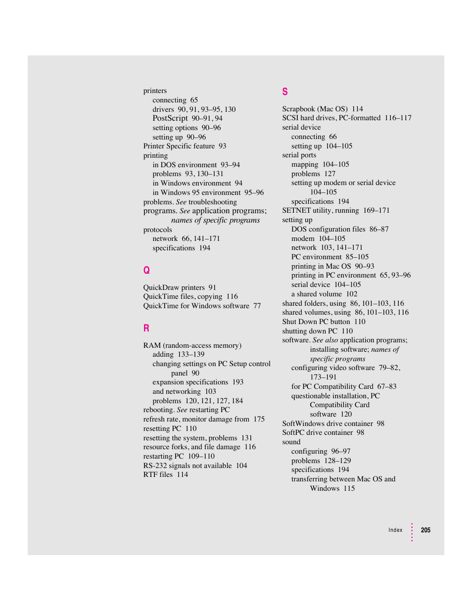 Apple PC Compatibility Card 7-inch card User Manual | Page 210 / 213