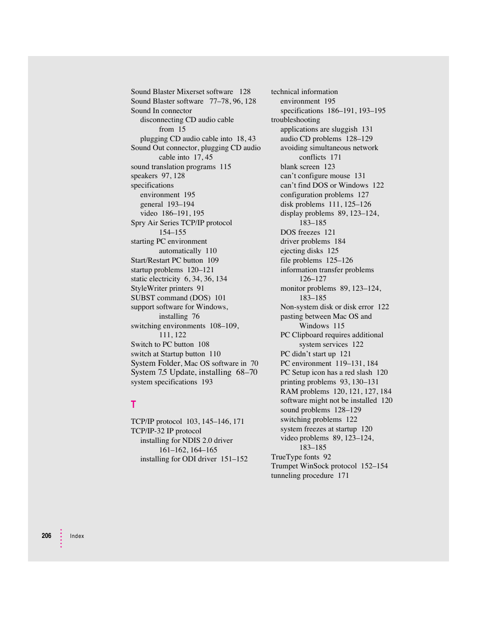 Apple PC Compatibility Card 7-inch card User Manual | Page 211 / 213