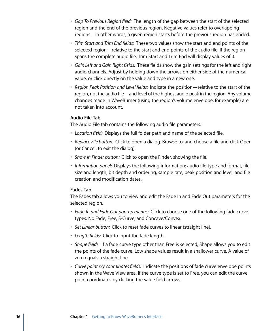 Apple WaveBurner 1.6 User Manual | Page 16 / 82