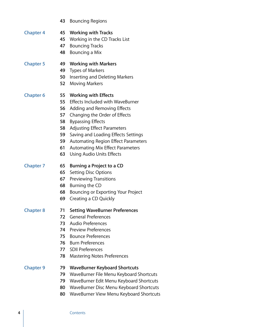 Apple WaveBurner 1.6 User Manual | Page 4 / 82