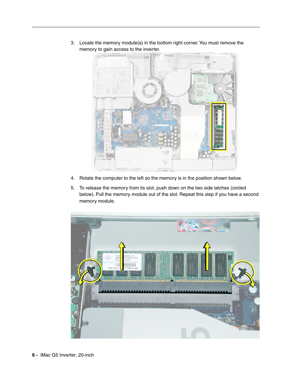 Apple iMac G5, 20-inch User Manual | Page 6 / 22